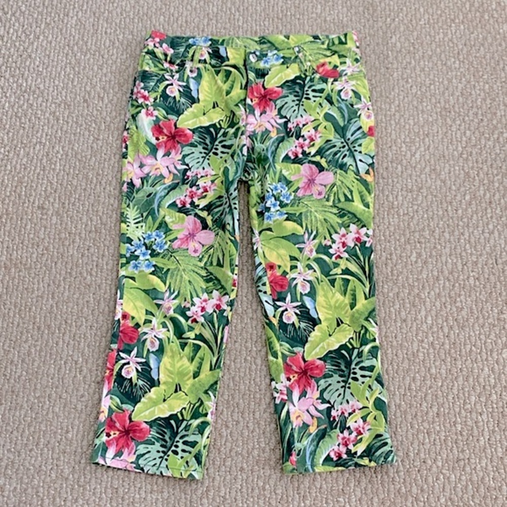 Tommy Bahama Ella Twill High Rise Crop